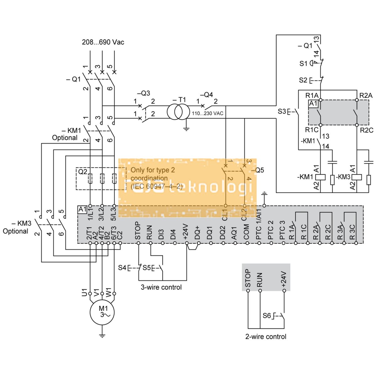 ATS480D47Y - Soft starter, Altistart 480, 47A, 208 to 690V AC, control supply 110 to 230V AC #4