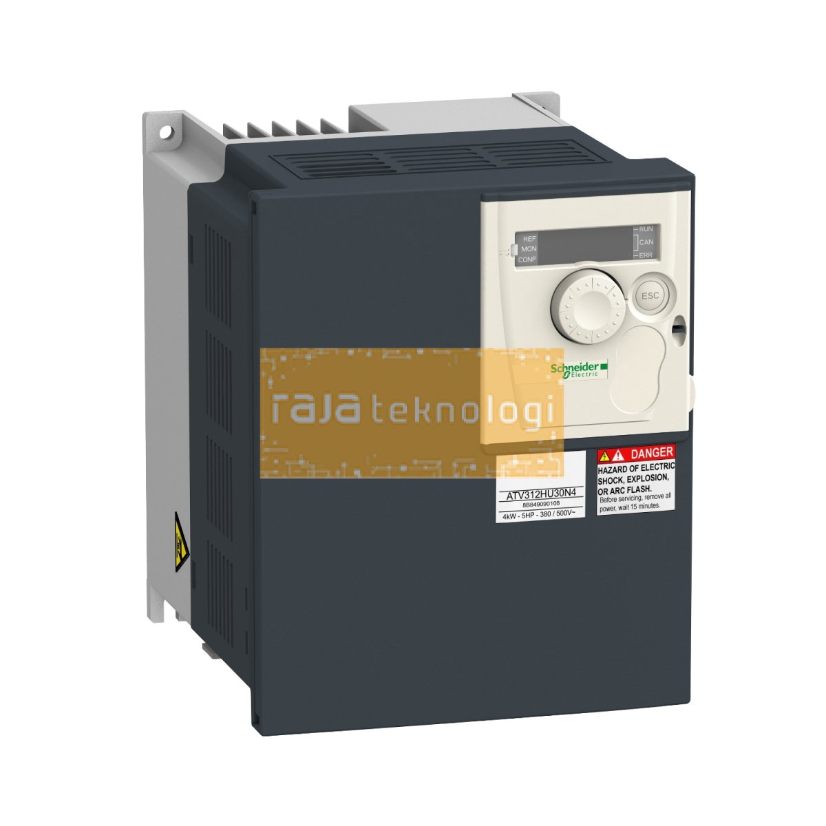 ATV312HU30N4 - Variable speed drive, ATV312, 3kW, 7.1kVA, 323..550V, 3 phase supply, 7.1A, CANopen, Modbus