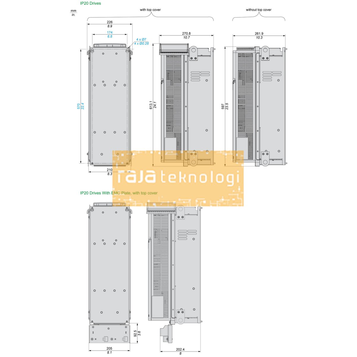 ATV610D37N4 - Variable speed drive ATV610 - 37 kW/50 HP - 380...415 V - IP20 #3