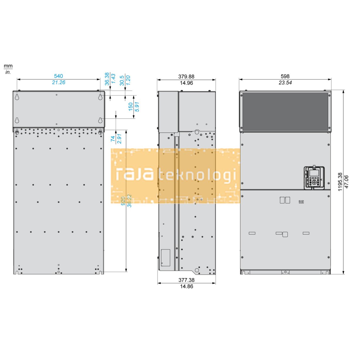 ATV630C25N4 - Variable speed drive ATV630 - 250kW/400HP - 380...480V - IP00 #2