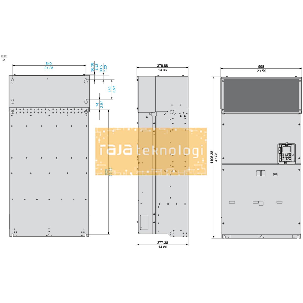 ATV930C25N4C - Variable speed drive - ATV930 - 250kW - 400/480V - w/o braking unit - IP00 #2