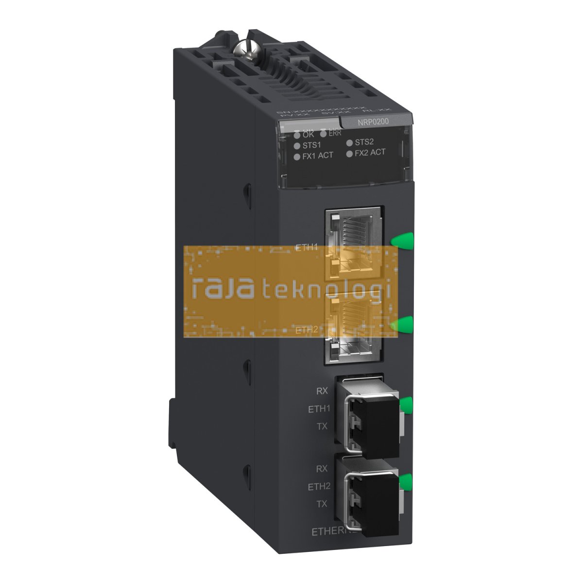 BMXNRP0200 - Fiber Converter MM/LC 2CH 100Mb