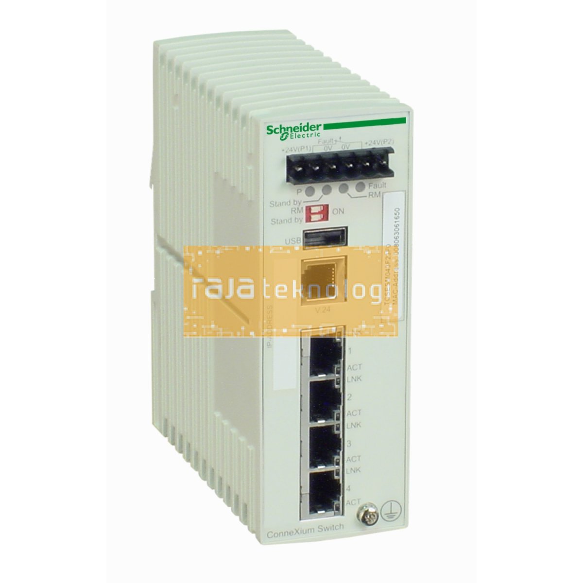 TCSESM043F23F0 - Ethernet TCP/IP managed switch - ConneXium - 4 ports for copper