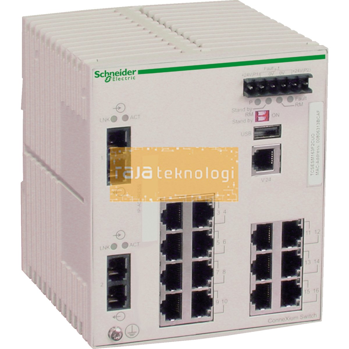 TCSESM163F2CU0 - Ethernet TCP/IP managed switch - ConneXium - 14TX/2FX - multimode