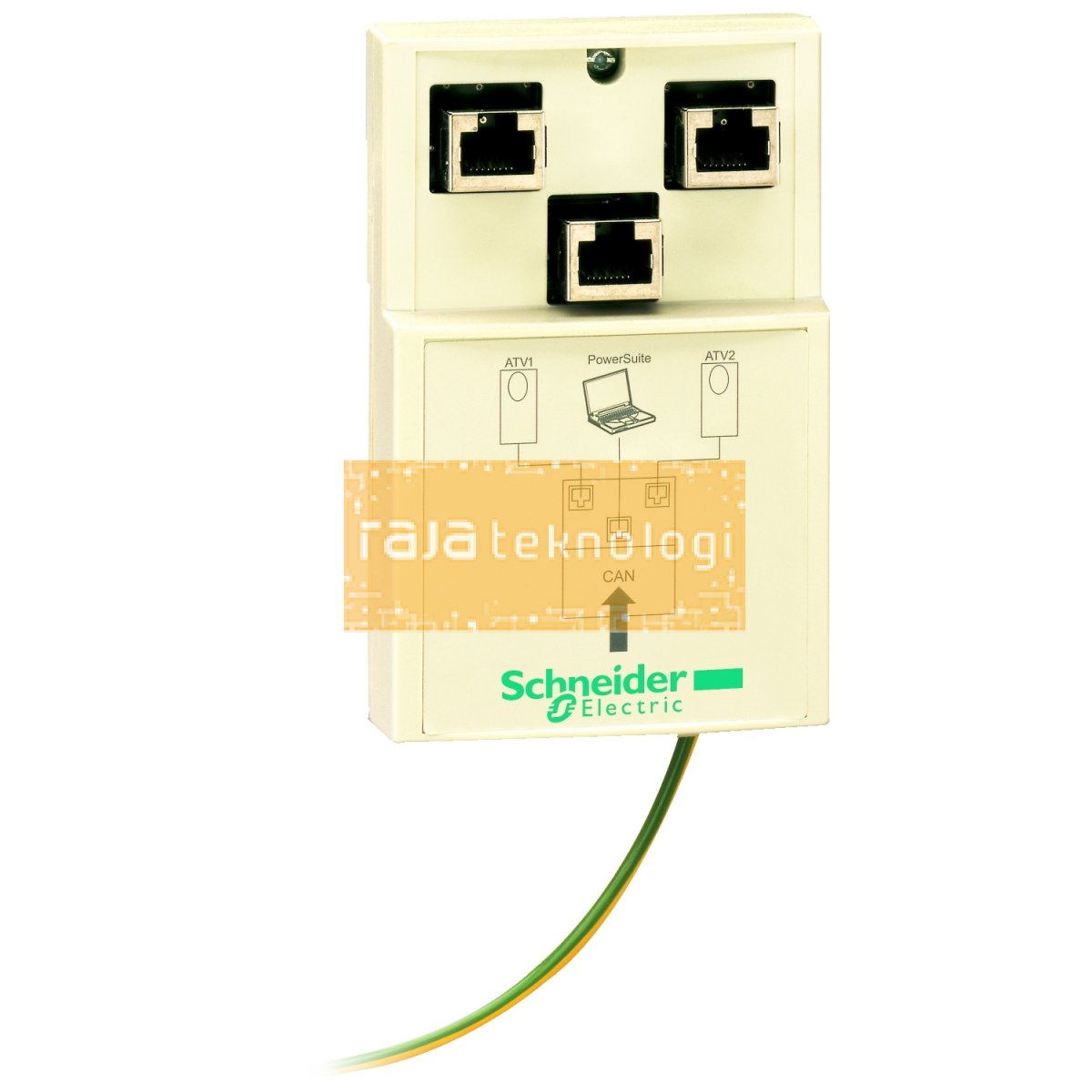 VW3CANTAP2 - CANopen junction box - 2 x RJ45 and 1 x RJ45