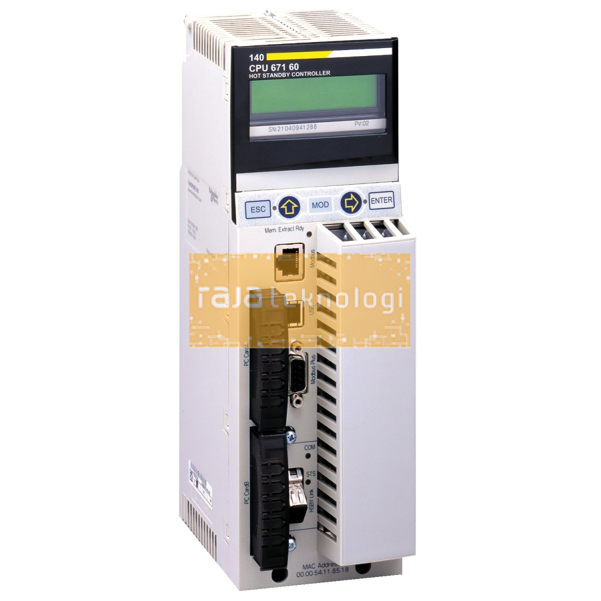 140CPU67160 - Unity Hot Standby processor with multimode Ethernet - 1024 kB - 266 MHz