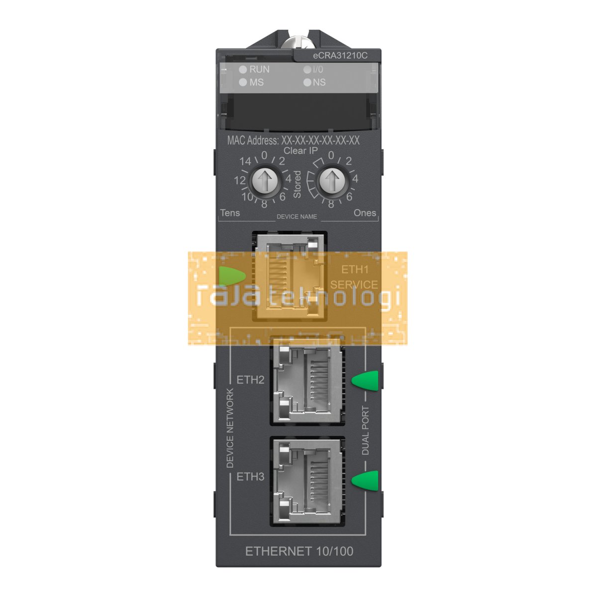 BMECRA31210C - Modicon X80 EIO Drop adapter with Ethernet backplane - coated #6