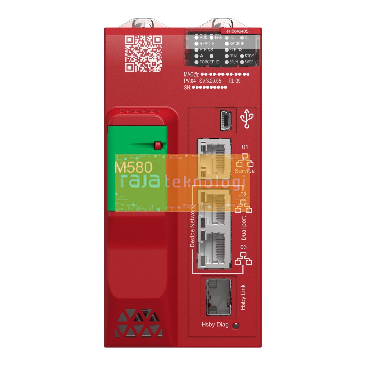 BMEH584040S - Redundant safety processor, Modicon M580, 16MB, 61 Ethernet devices, 16 remote IO racks of X80 & Quantum IO #4