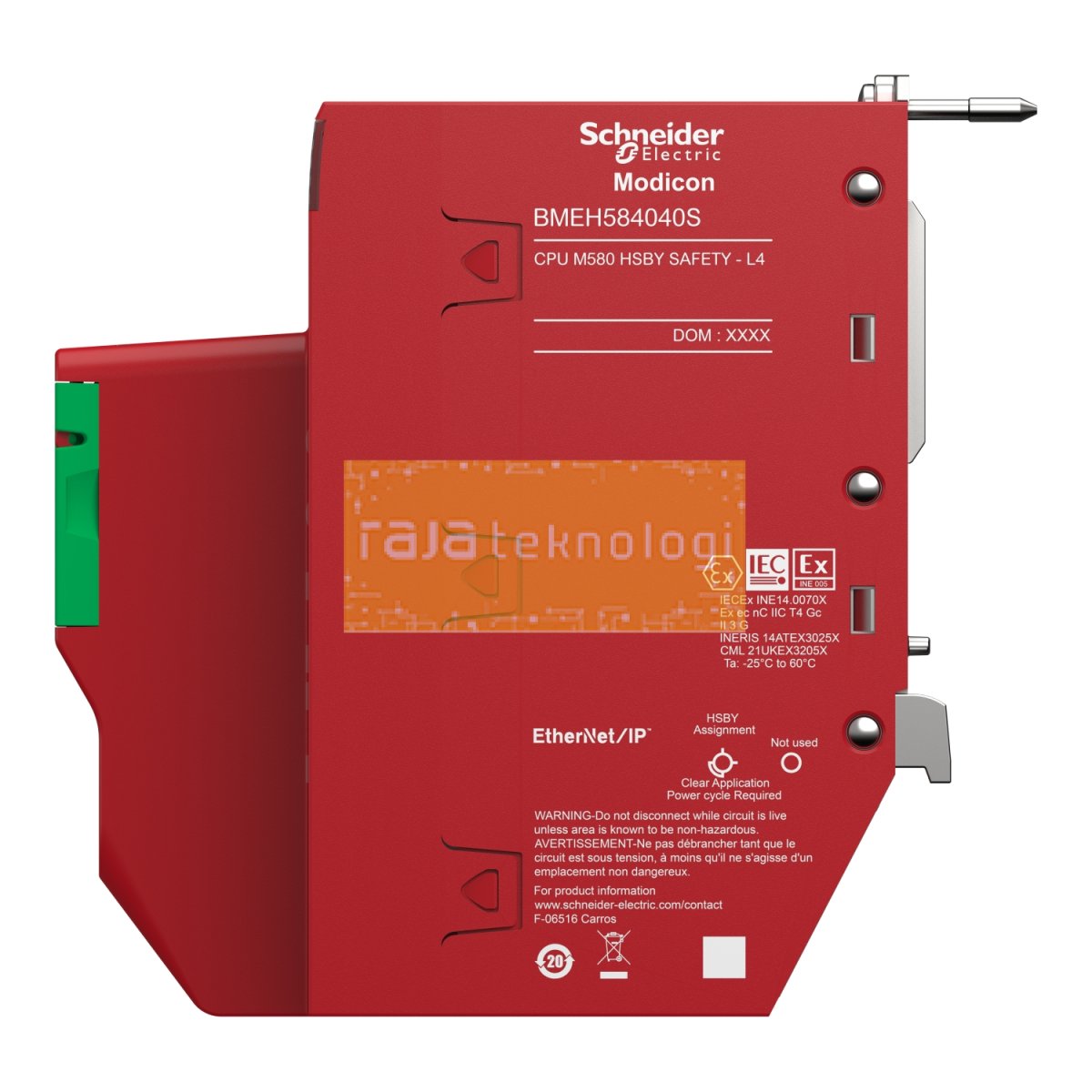 BMEH584040S - Redundant safety processor, Modicon M580, 16MB, 61 Ethernet devices, 16 remote IO racks of X80 & Quantum IO #8