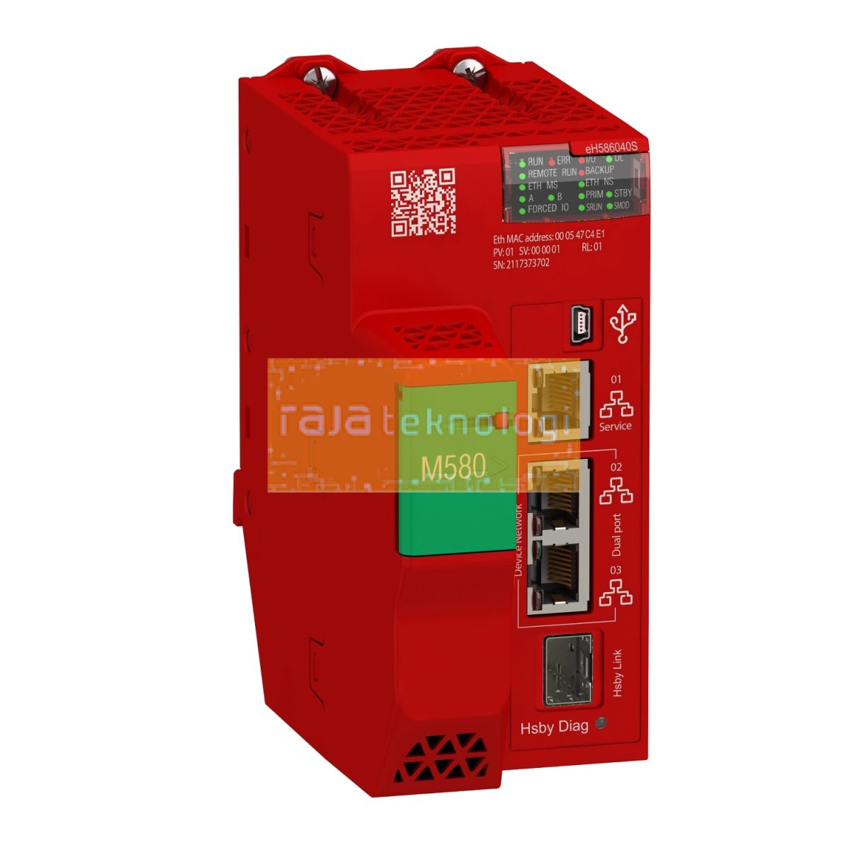 BMEH586040S - Redundant safety processor, Modicon M580, 64MB, 61 Ethernet devices, 31 remote IO racks of X80 and Quantum IO