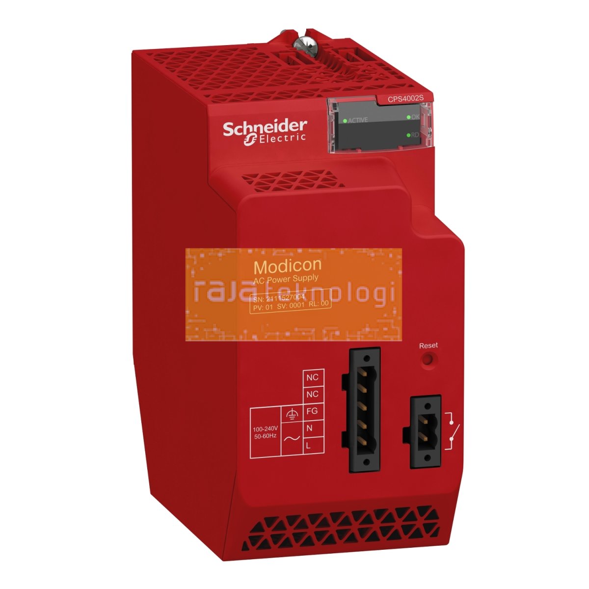 BMXCPS4002S - Redundant power supply module, Modicon X80, 100 to 240V AC, safety