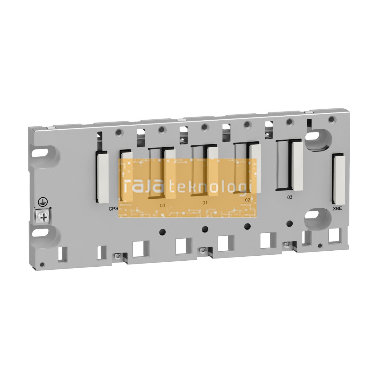 BMXXBP0400 - Rack M340 - 4 slots - panel, plate or DIN rail mounting