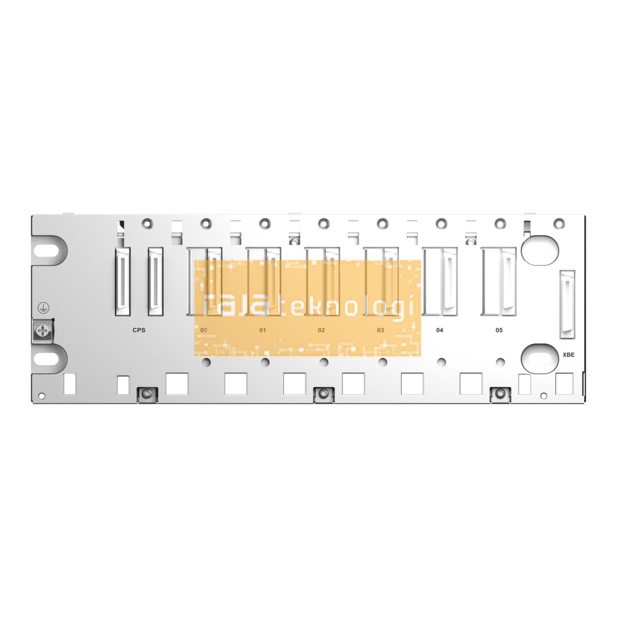 BMXXBP0600 - Rack M340 - 6 slots - panel, plate or DIN rail mounting #5