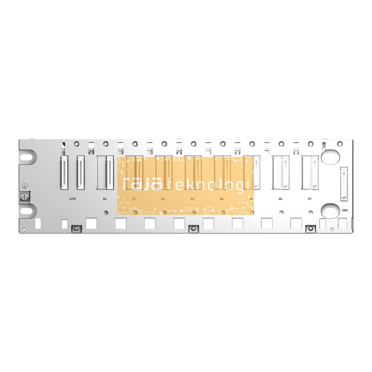 BMXXBP0800 - Rack M340 - 8 slots - panel, plate or DIN rail mounting #3