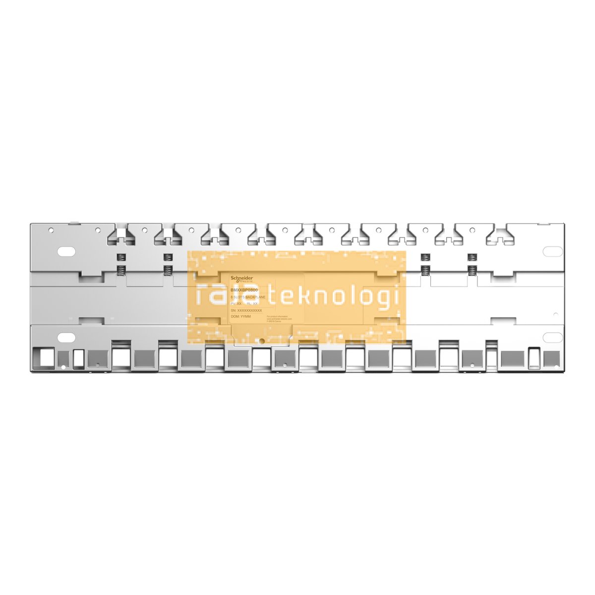 BMXXBP0800 - Rack M340 - 8 slots - panel, plate or DIN rail mounting #5