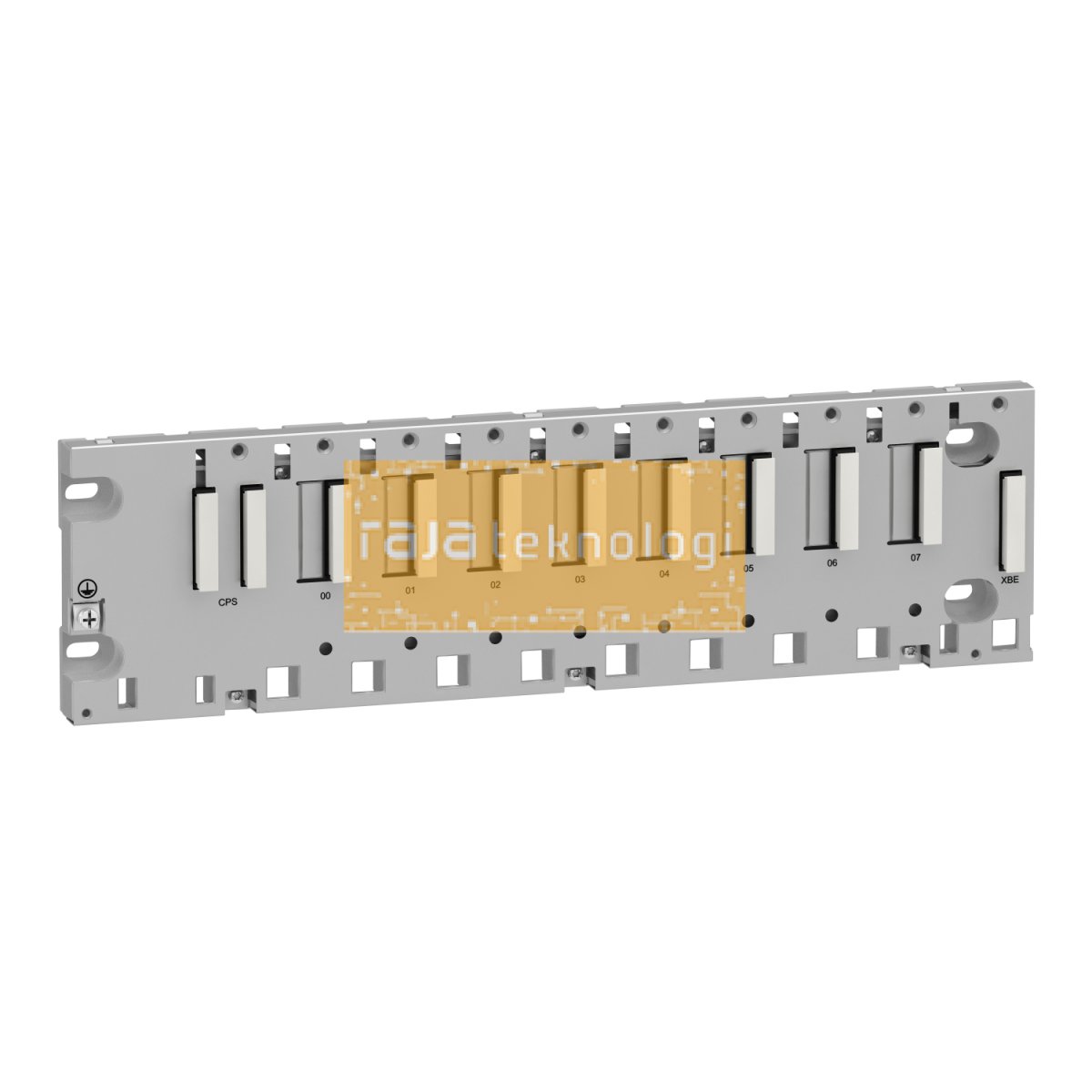 BMXXBP0800 - Rack M340 - 8 slots - panel, plate or DIN rail mounting