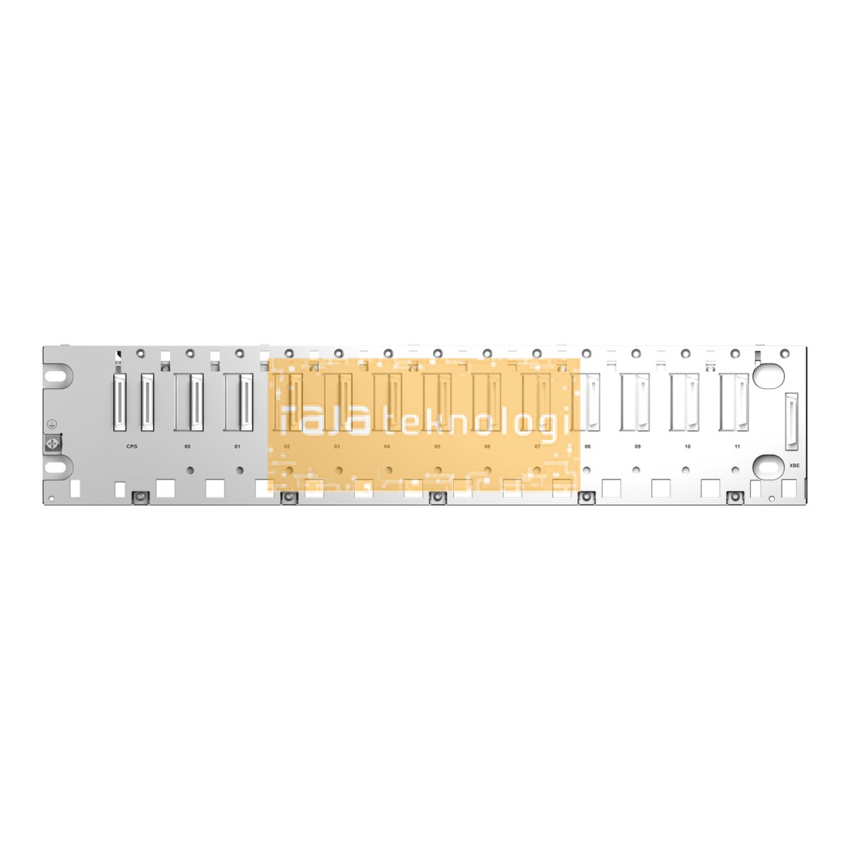 BMXXBP1200 - Rack M340 -12 slots - panel or plate mounting #7
