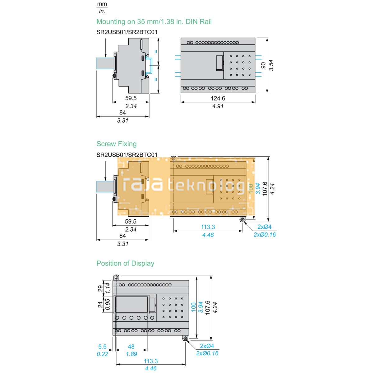 SR3B261BD - Modular smart relay Zelio Logic - 26 I O - 24 V DC - clock - display #2