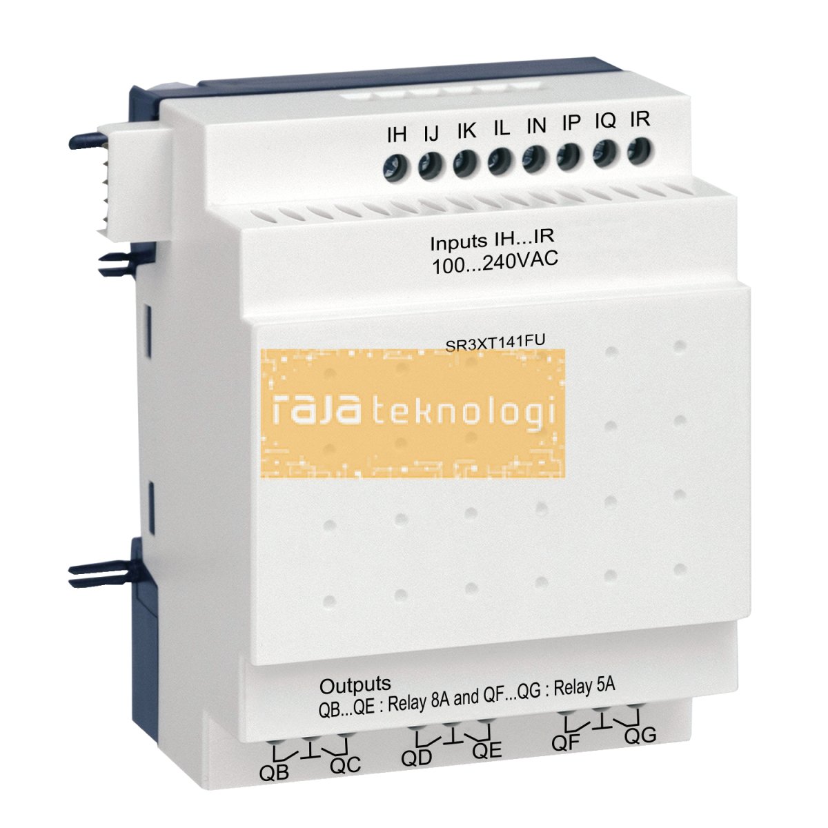 SR3XT141FU - Discrete I/O extension module - 14 I O - 100..240 V AC - for Zelio Logic