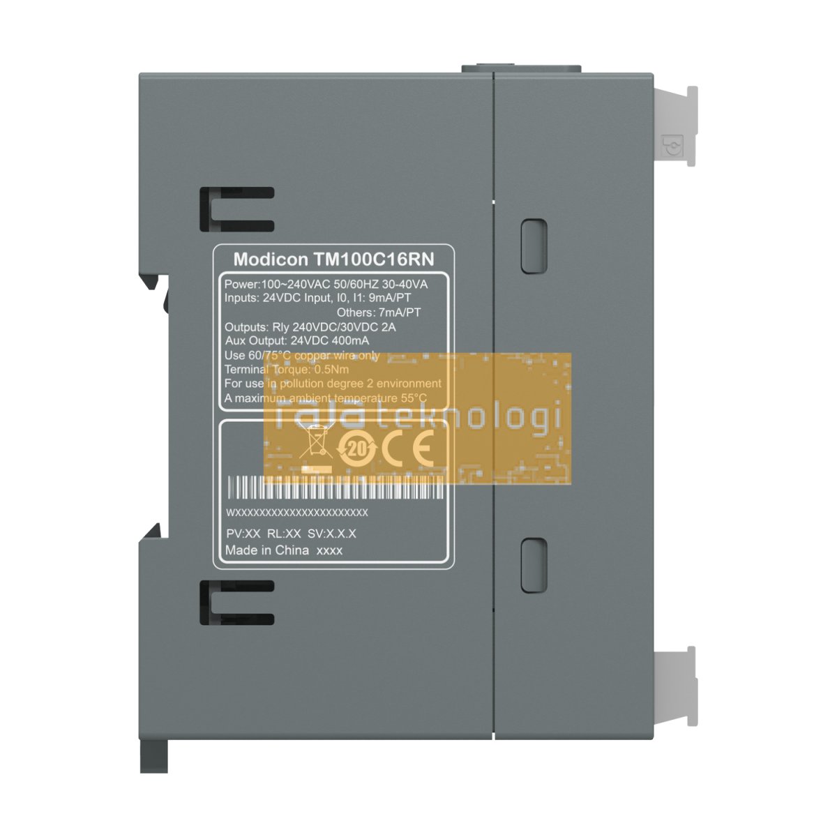 TM100C16RN - Controller M100 - 9I/7O relay - 220VAC #7