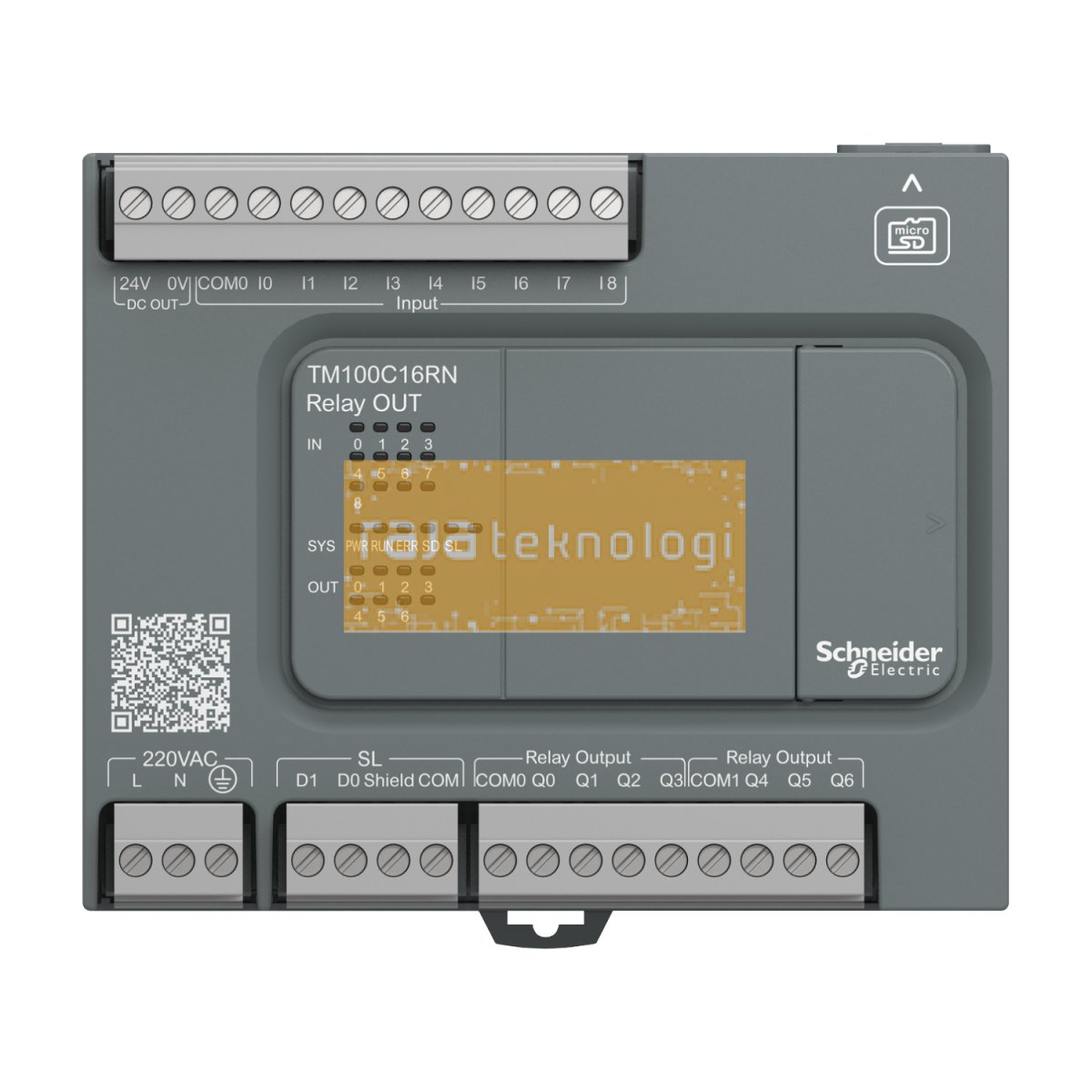 TM100C16RN - Controller M100 - 9I/7O relay - 220VAC #5