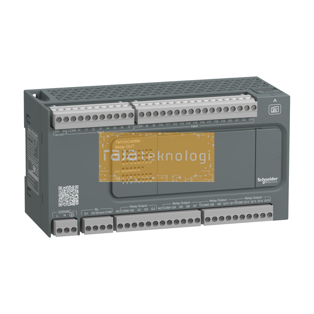TM100C40RN - Controller M100 - 24I/16O relay - 220VAC