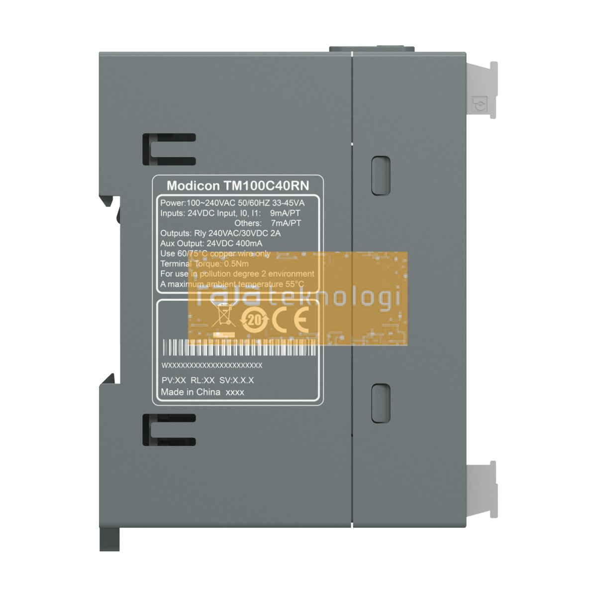 TM100C40RN - Controller M100 - 24I/16O relay - 220VAC #3