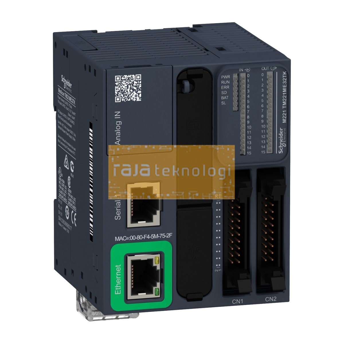 TM221ME32TK - Controller M221 32 IO transistor PNP Ethernet