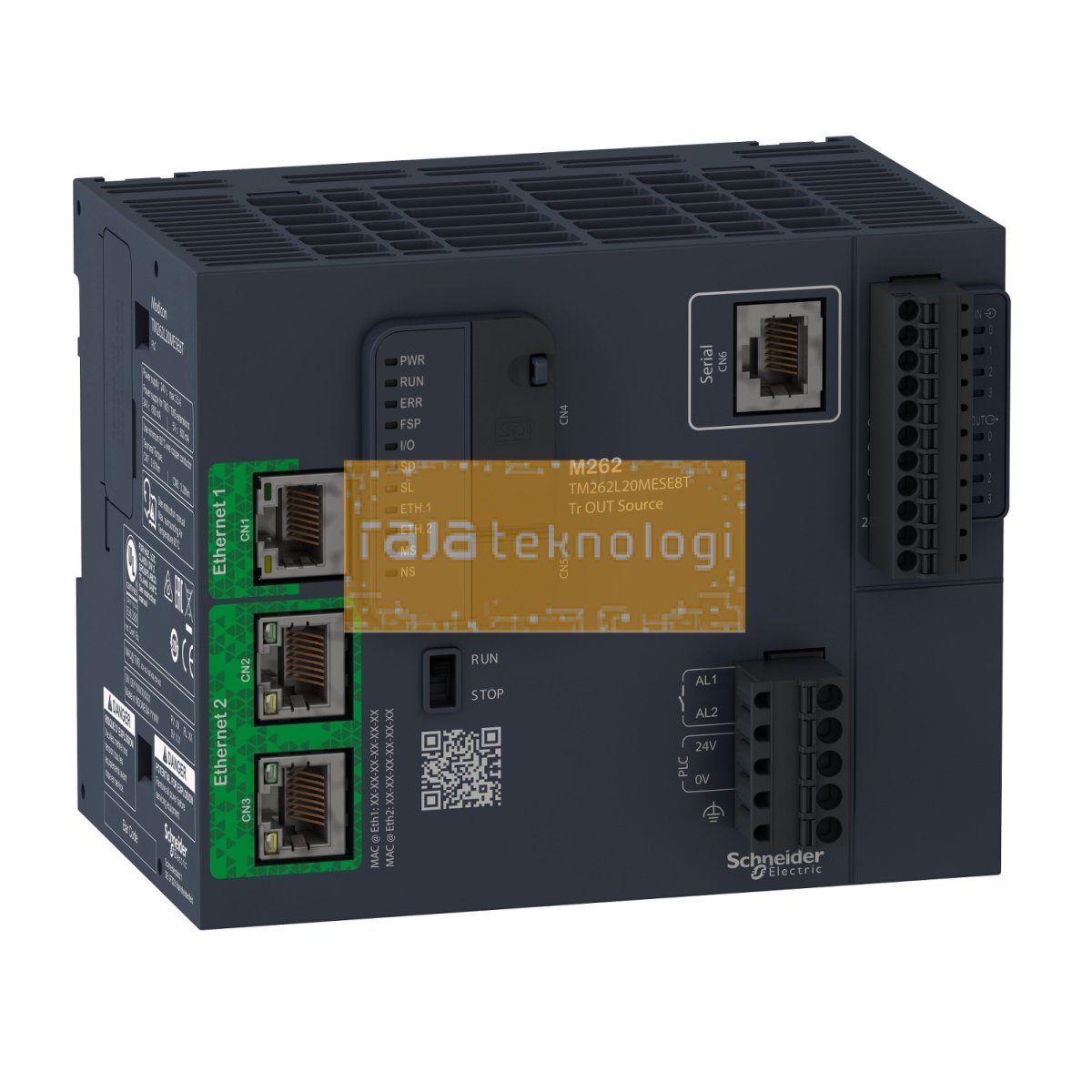 TM262L20MESE8T - Logic controller, Modicon M262, 3ns per instruction, Ethernet