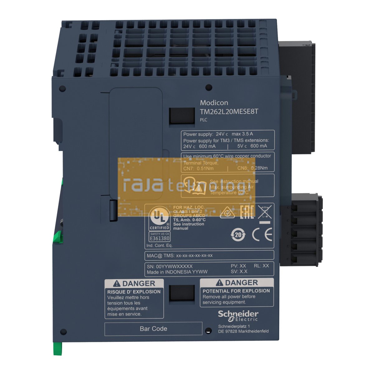 TM262L20MESE8T - Logic controller, Modicon M262, 3ns per instruction, Ethernet #5