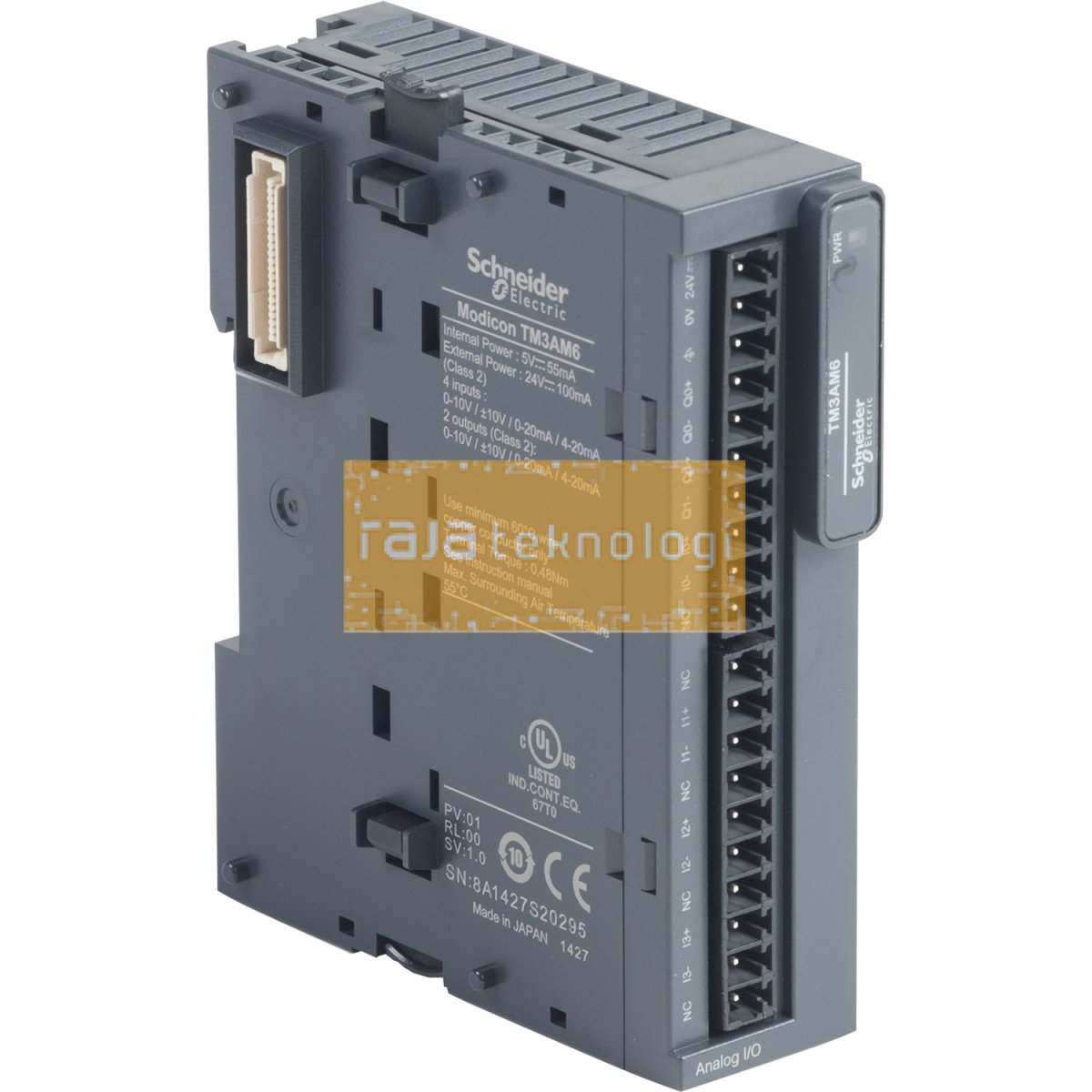TM3AM6 - Modicon TM3 - 4 analog inputs, 2 analog output (screw) 24Vdc