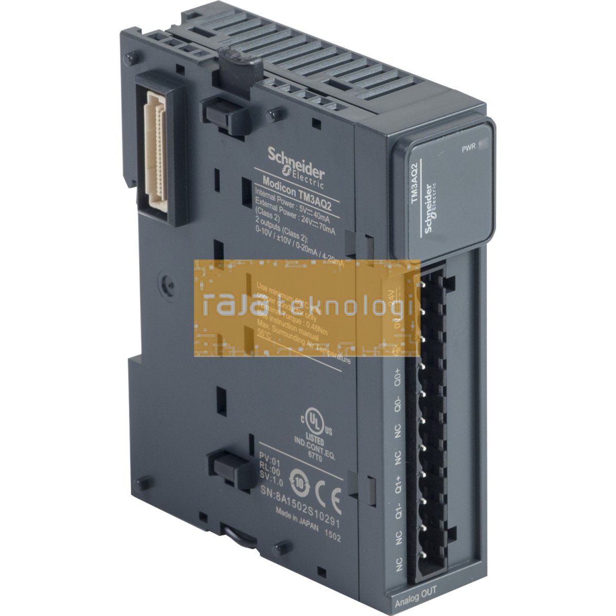 TM3AQ2 - Modicon TM3 - 2 analog outputs (screw) 24Vdc