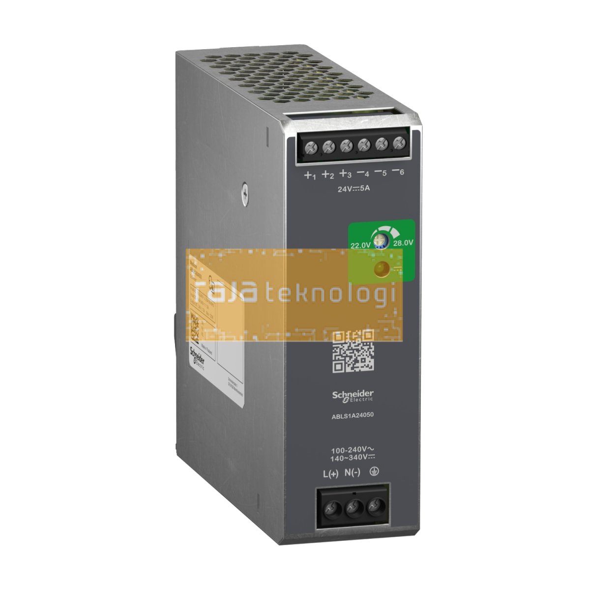 ABLS1A24050 - Regulated Power Supply, 100-240V AC, 24V 5 A, single phase, Optimized