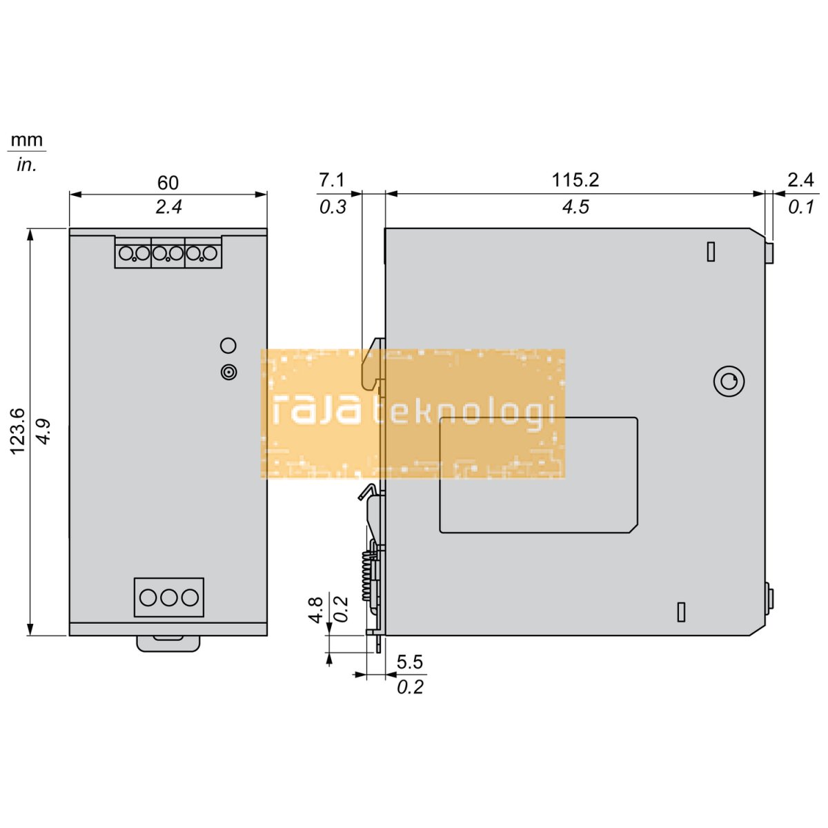 ABLS1A24100 - Regulated Power Supply, 100-240V AC, 24V 10 A, single phase, Optimized #2