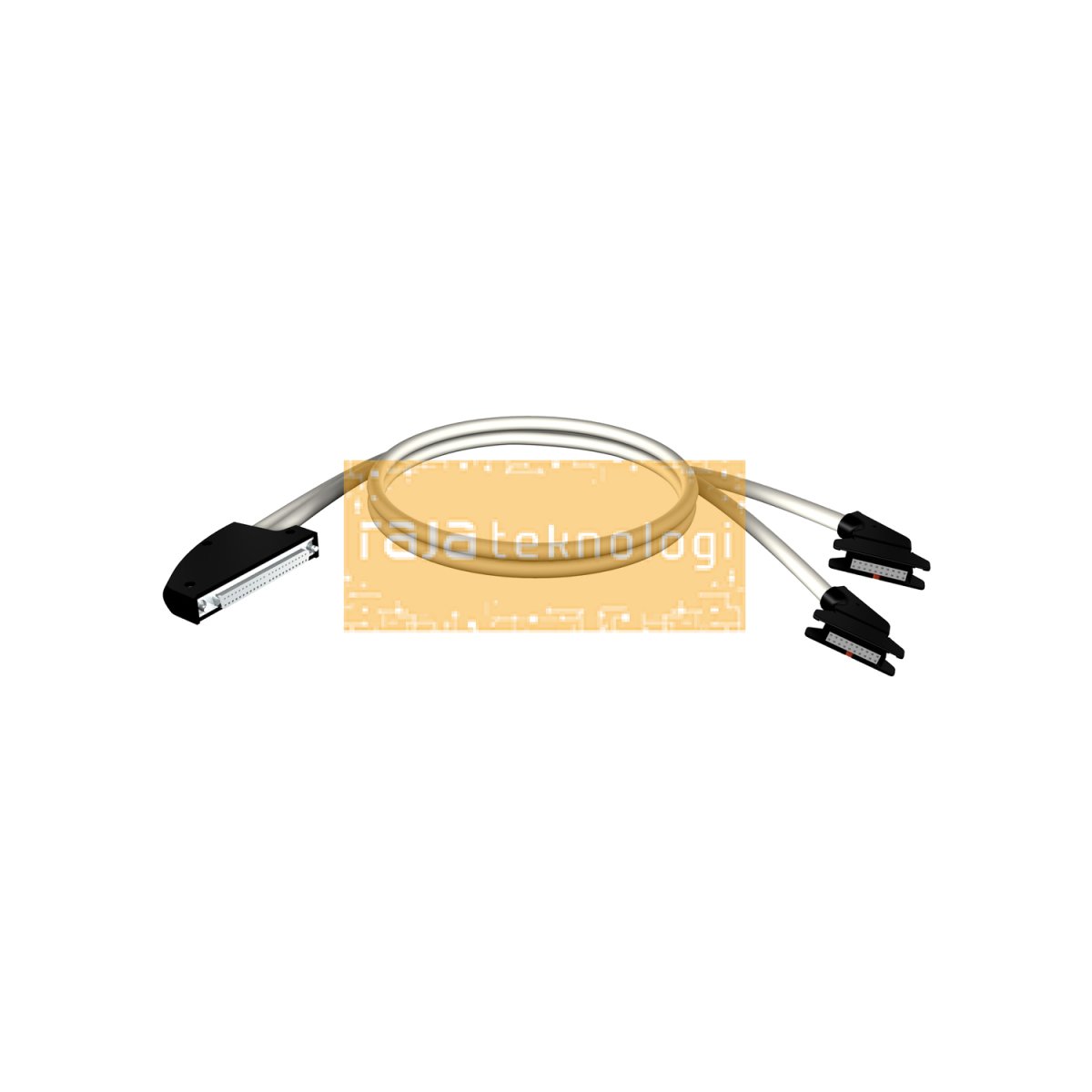 BMXFCC103 - Cord set - 40-way terminal - 2 x HE10 connector - for M340 I/O - 1 m