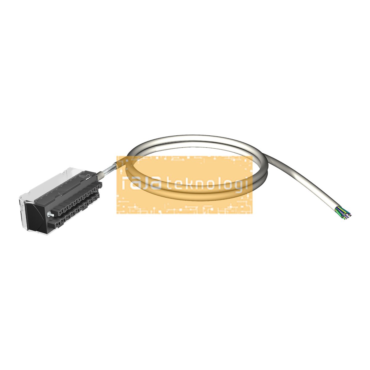 BMXFTW308S - Shielded cord set - 28 ways terminal - one end flying leads - for M340 - 3 m