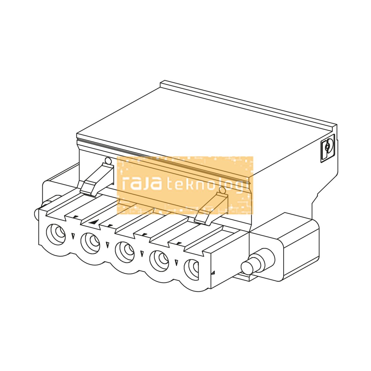 BMXXTSCPS20 - Kit of 2 removable connectors - spring type - for M340 power supply module